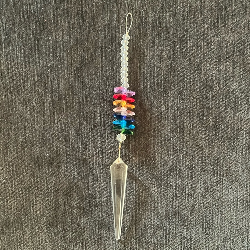 H&D K9 Rainbow and Clear Sun Catcher